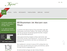 Tablet Screenshot of krone-thun.ch
